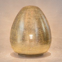 TABLE LAMP THR FLSK GOLD 50     - TABLE LAMPS